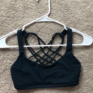 LULULEMON free to be NAVY blue sports bra